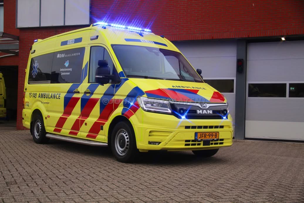 De 4de M.A.N voor de ambulancedienst: Ambulancezorg Zoetermeer is een feit. Voertuig gaat binnekort beginnen aan zijn eerste dienst.