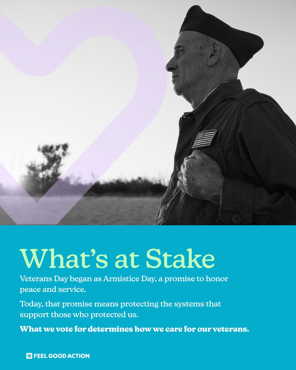 FeelGoodAction's tweet image. Veterans deserve protection and support.

Read our latest Substack on how policy decisions are impacting veterans across the country and what you can do about it.

➡️ open.substack.com/pub/feelgoodac…

#VeteransDay #FeelGoodAction #Veterans