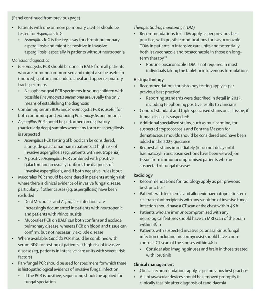 ABsteward's tweet image. 🔥Just published🔥 @TheLancetInfDis
British Society for Medical Mycology best practice recommendations for the diagnosis of serious fungal diseases: 2025 update #IDXposts
Thanks @Inox94
thelancet.com/journals/lanin…