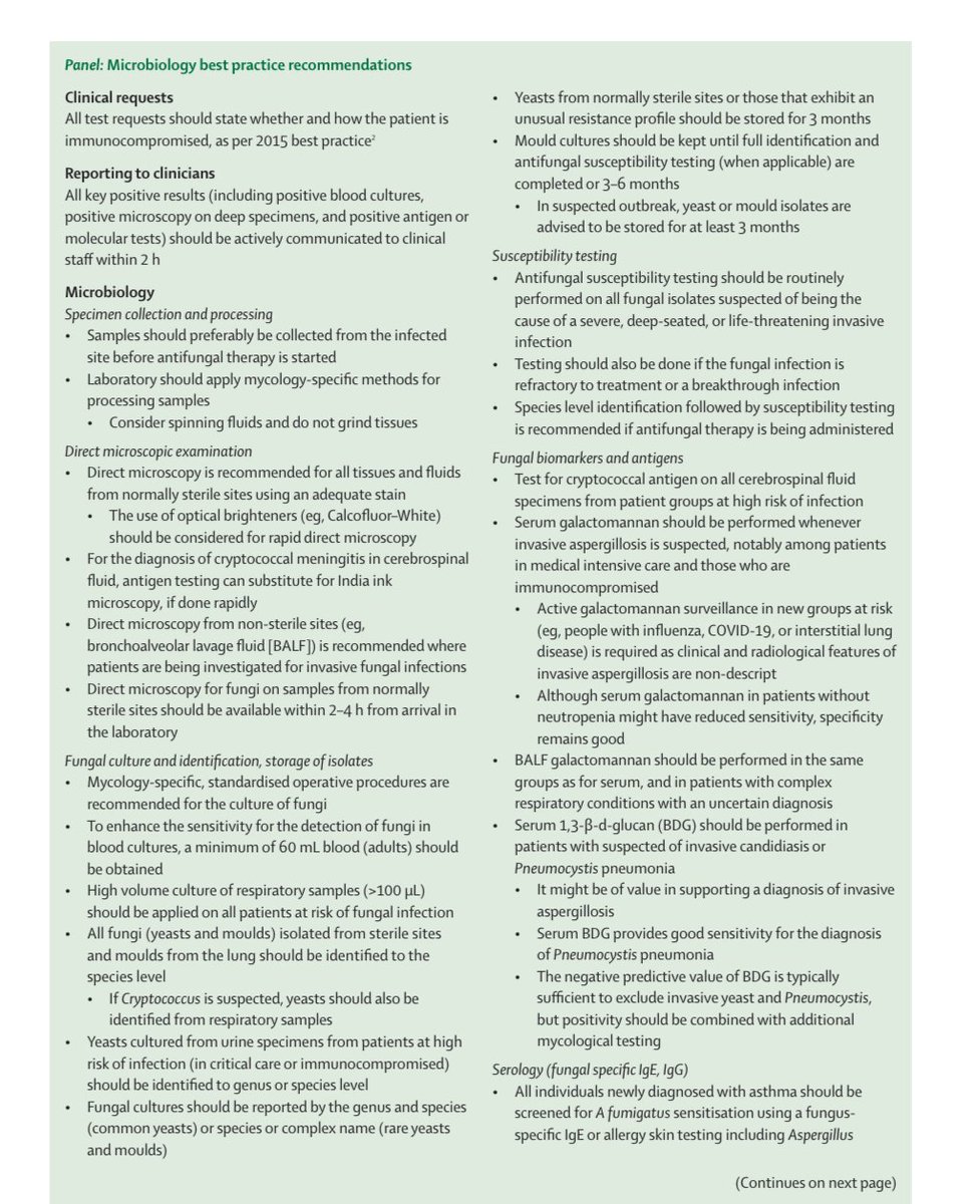 ABsteward's tweet image. 🔥Just published🔥 @TheLancetInfDis
British Society for Medical Mycology best practice recommendations for the diagnosis of serious fungal diseases: 2025 update #IDXposts
Thanks @Inox94
thelancet.com/journals/lanin…