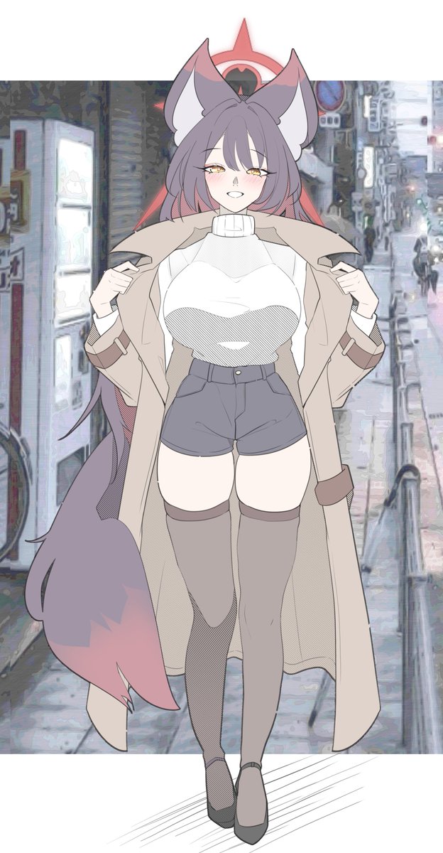 ロングコートワカモ
#ブルアカ #BlueArchive #ワカモ #狐坂ワカモ