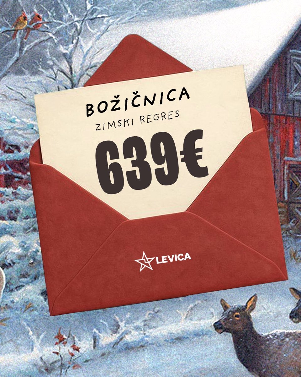 strankalevica's tweet image. Sprejeta je božičnica oziroma zimski regres!

👉 Višina znaša 639 evrov - to je polovica trenutne minimalne plače.

👉Večina zaposlenih jo lahko pričakuje do 18. decembra - razen izjem, recimo za podjetja v težavah, ki bodo lahko zamaknila izplačilo v naslednje fiskalno leto, do…