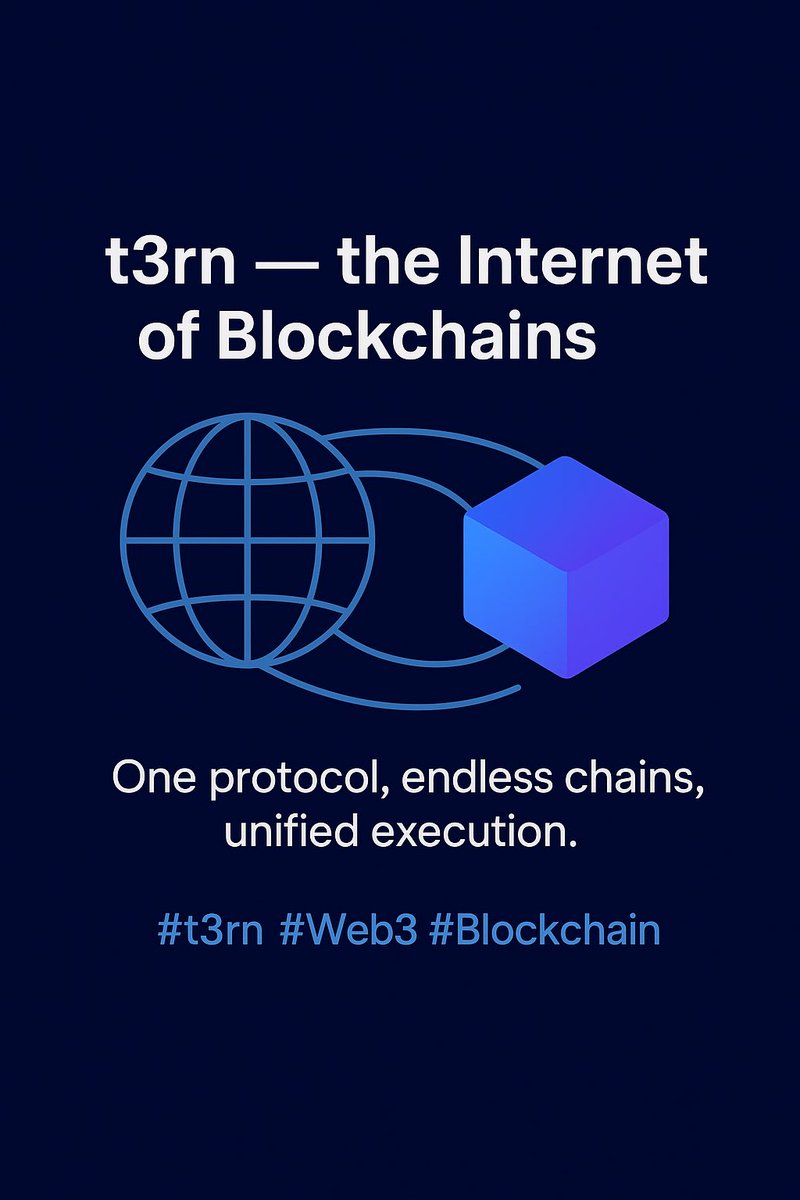 Oleksandr_1504's tweet photo. 🌐 Just like the Internet connected computers —
@t3rn_io connects blockchains.

One protocol, endless chains, unified execution.
This is not just interoperability —
it’s the Internet of Blockchains.

#t3rn #Web3 #Blockchain https://t.co/eamVhB16vX