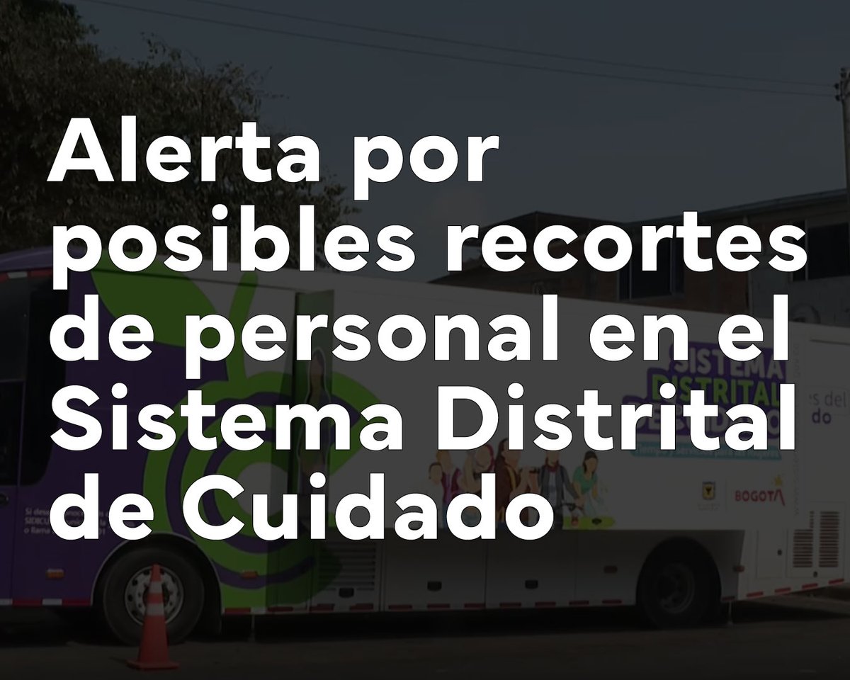 #Denuncia | Alertamos sobre lo que al parecer se gesta en <a href="/secredistmujer/">Secretaría de la Mujer</a> para el año 2026. Se trata nuevamente de la decisión de recortar el apoyo que prestan al menos 34 profesionales y 18 duplas en la dirección del Sistema Distrital de Cuidado, lo que pondría en riesgo la