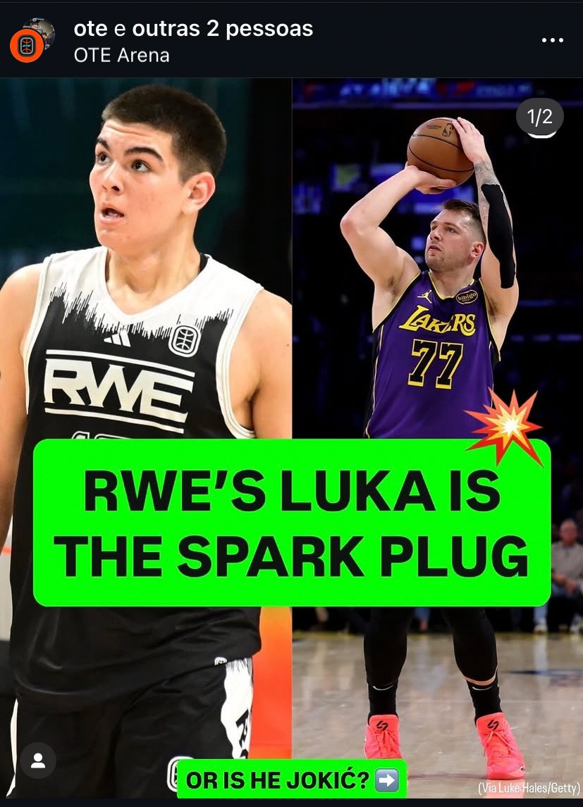 BrCourtside's tweet photo. VOCÊS VIRAM PRIMEIRO AQUI!!!! 

Dallas fez merda trocando Luka, certo?

Eles tem a PICK de 2027, adivinha quem é o jogador unicórnio de 2027 que tem comparações com Luka e é estrangeiro? 

MATHIAS ALESSANCO, vejo o futuro repetindo o passado. 

Me chamem de maluco agora, 2027 a gnt discute isso.