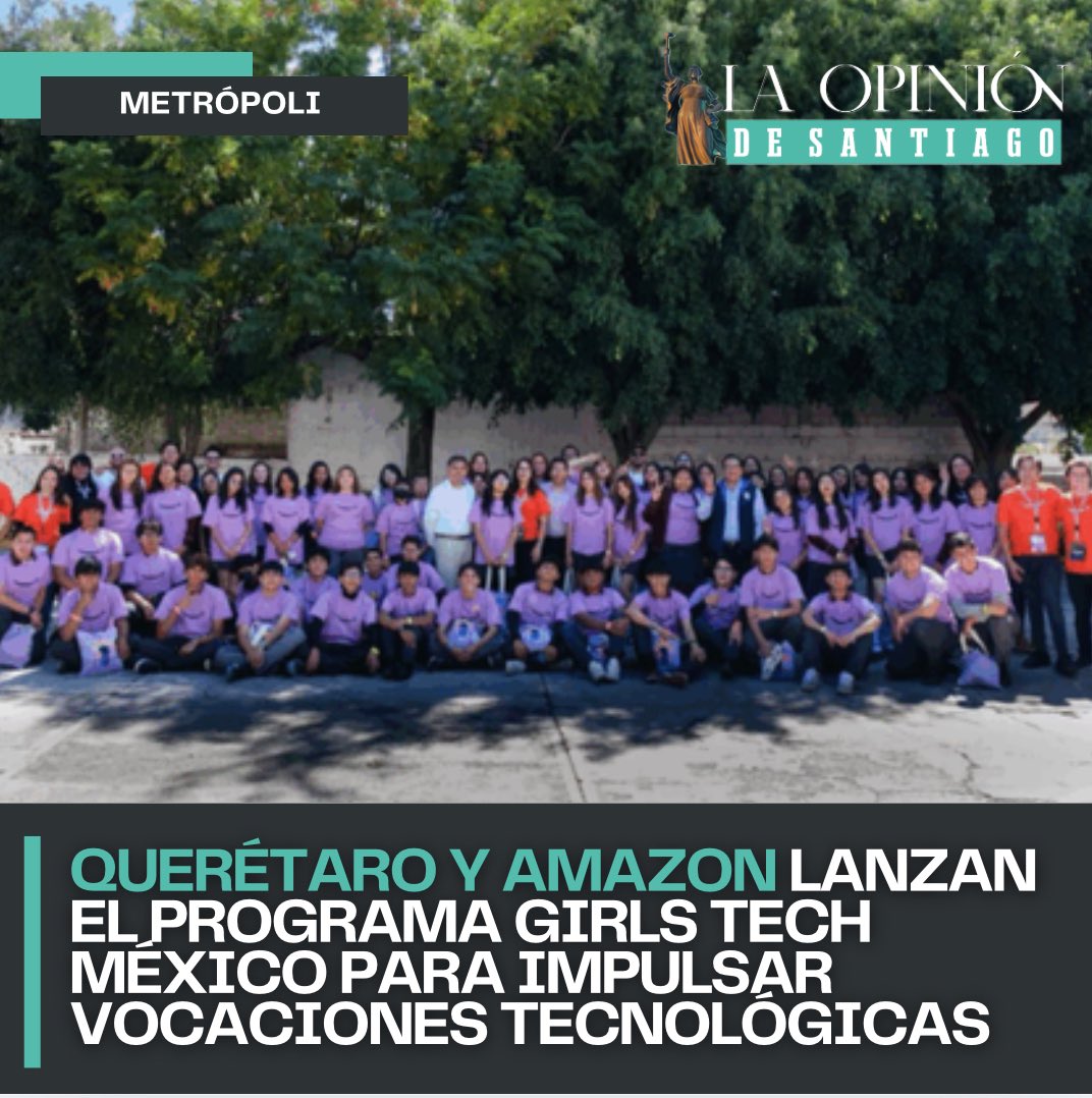 OpinionSantiago's tweet image. #AmazonWebServices 📢➡️ El Municipio de Querétaro, a través de la Secretaría de Innovación y Tecnología, en colaboración con @amazonwebservices #AWS  

🔗 laopiniondesantiago.com/queretaro-y-am…