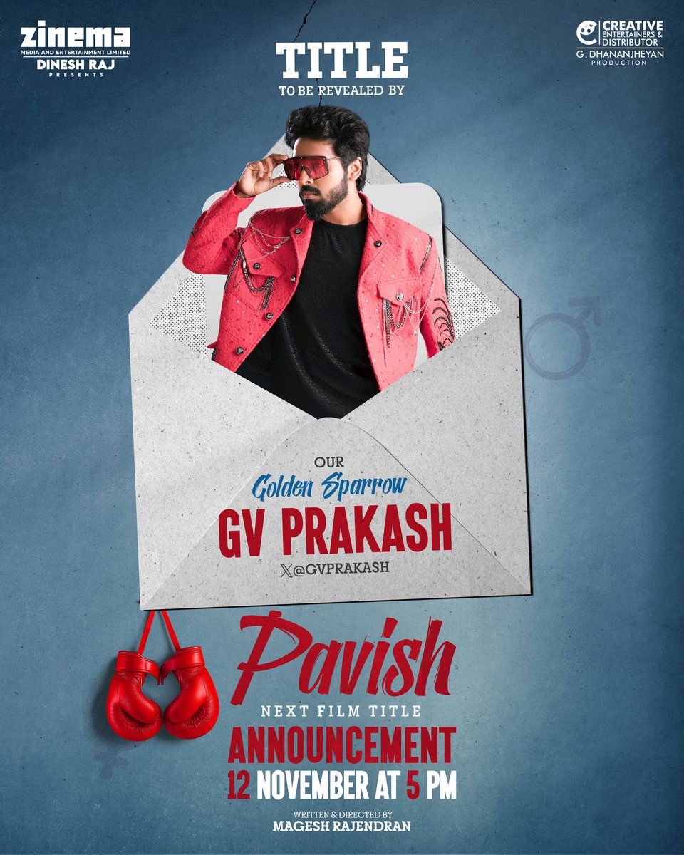 CinemaActors01's tweet image. #GVPrakash To Officially Announce The Title Of #Pavish’s New Romantic Entertainer On Nov 12th

#tamilcinemaactors