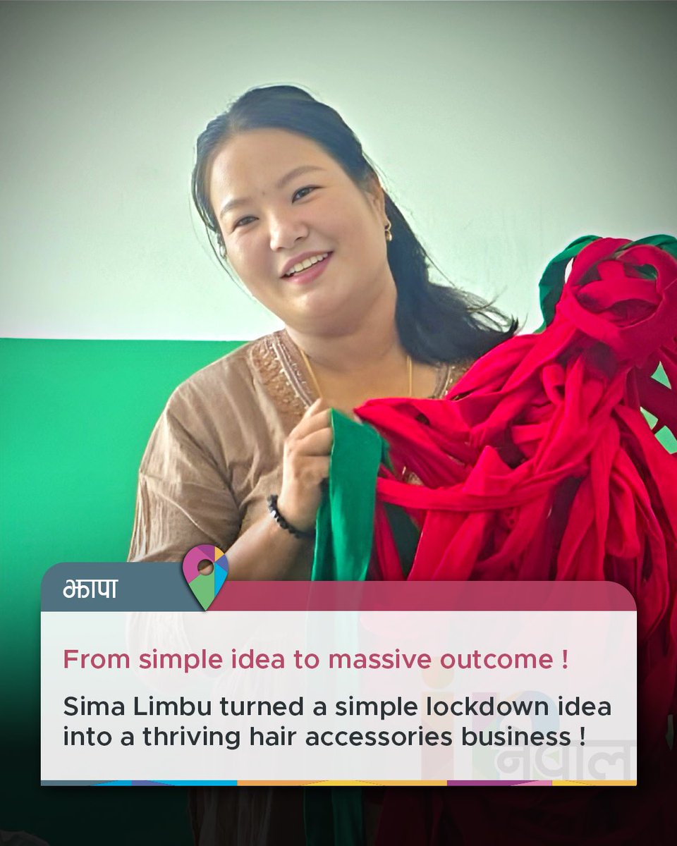 _innepal_'s tweet photo. From selling fake jewelry to creating her own brand, Sima Limbu turned a small investment into a booming business. Sima Hair & Accessories now produces over 50 designs, empowering women along the way. #innepal #simalimbu #fyp #jhapalimuser #womenempowerment https://t.co/c8VZjlYlA7