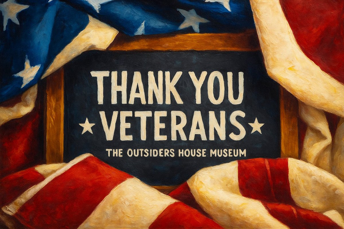 Heartfelt &amp; Grateful
Today and every day, we honor the brave men and women who served our country. Thank you for your courage, your sacrifice, and your service. — The Outsiders House Museum
#VeteransDay #ThankYouVeterans #StayGold