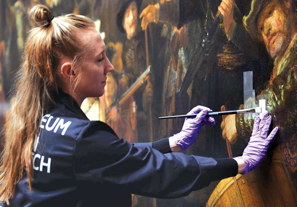 The largest restoration of Rembrandt’s masterpiece is under way at the <a href="/rijksmuseum/">Rijksmuseum</a> in Amsterdam after five years of research. Eight restorers will begin “Operation Night Watch” by removing the varnish from the painting in full view of the public within a glass-enclosed space.