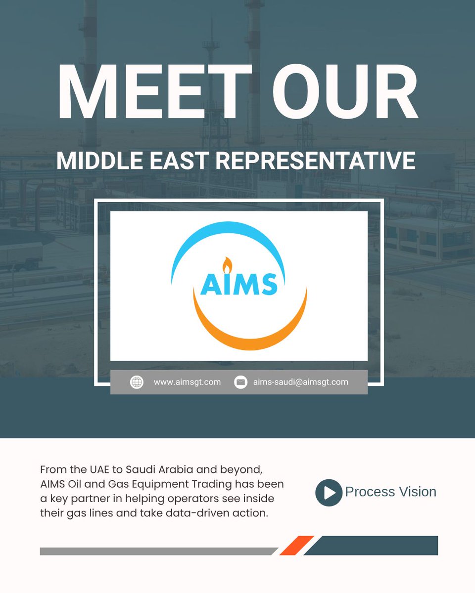 Meet our representative AIMS!

Discover how AIMS and Process Vision are helping shape the future of gas quality assurance: [buff.ly/NoNEX2C ] 

#AIMS #MiddleEastGas # GasEquipment #ProcessVision #LineVu #GasUAE #GasMiddleEast #GasMonitoring #Downstream