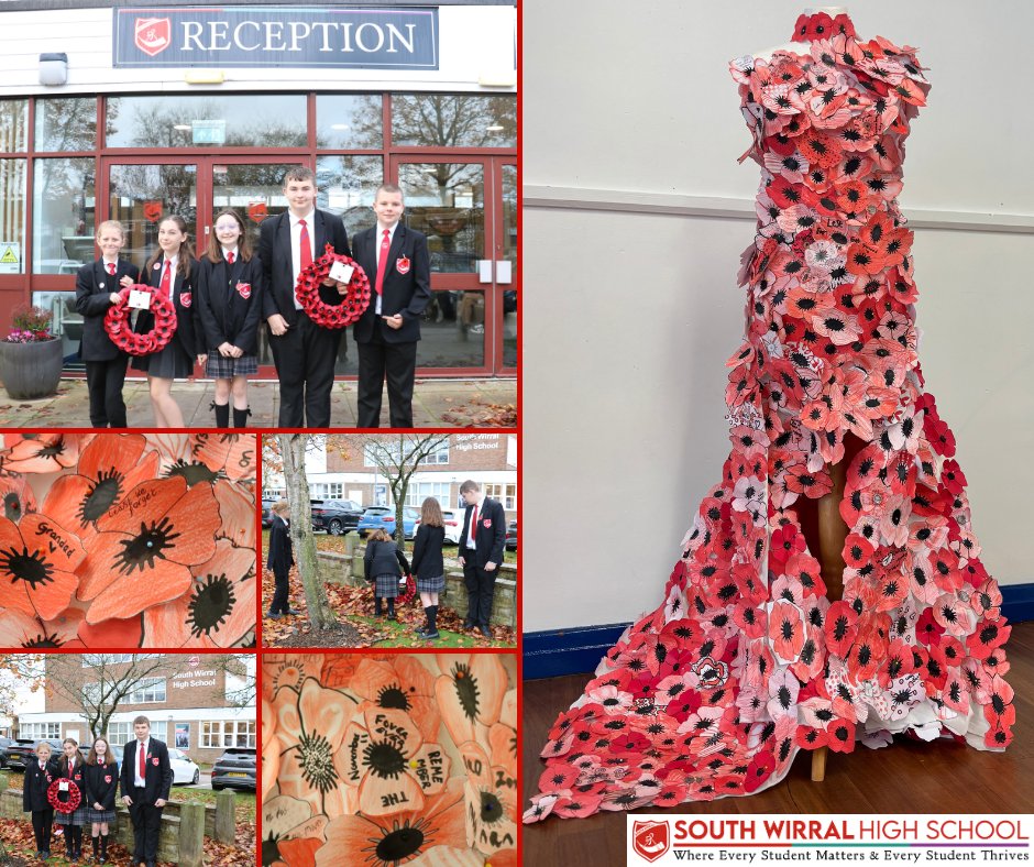SouthWirral's tweet image. 🌹&apos;At the going down of the sun, and in the morning, we will remember them&apos;. We are proud of our students for helping to ensure that we remember the fallen, and support the current service of former SWHS students, who have gone on to join the forces themselves.
Lest we forget. 🕊️