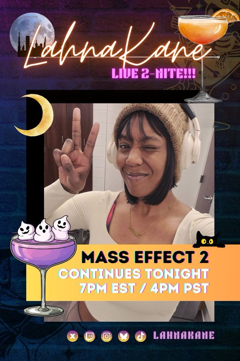 Happy #TallGirlTuesday yall! 

Come by ✨️2NITE✨️ to hang w/ tall girls in space as we keep working thru Mass Effect 2 and Garrus FINALLY NOTICING US 🥹💕🌌 >>> Twitch.tv/lahnakane