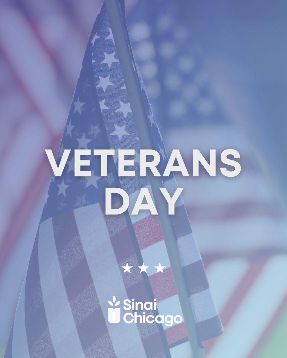 Today we honor all who have served.
Thank you, veterans, for your courage, dedication, and sacrifice. 🇺🇸

#VeteransDay #ThankYouVeterans #SinaiChicago