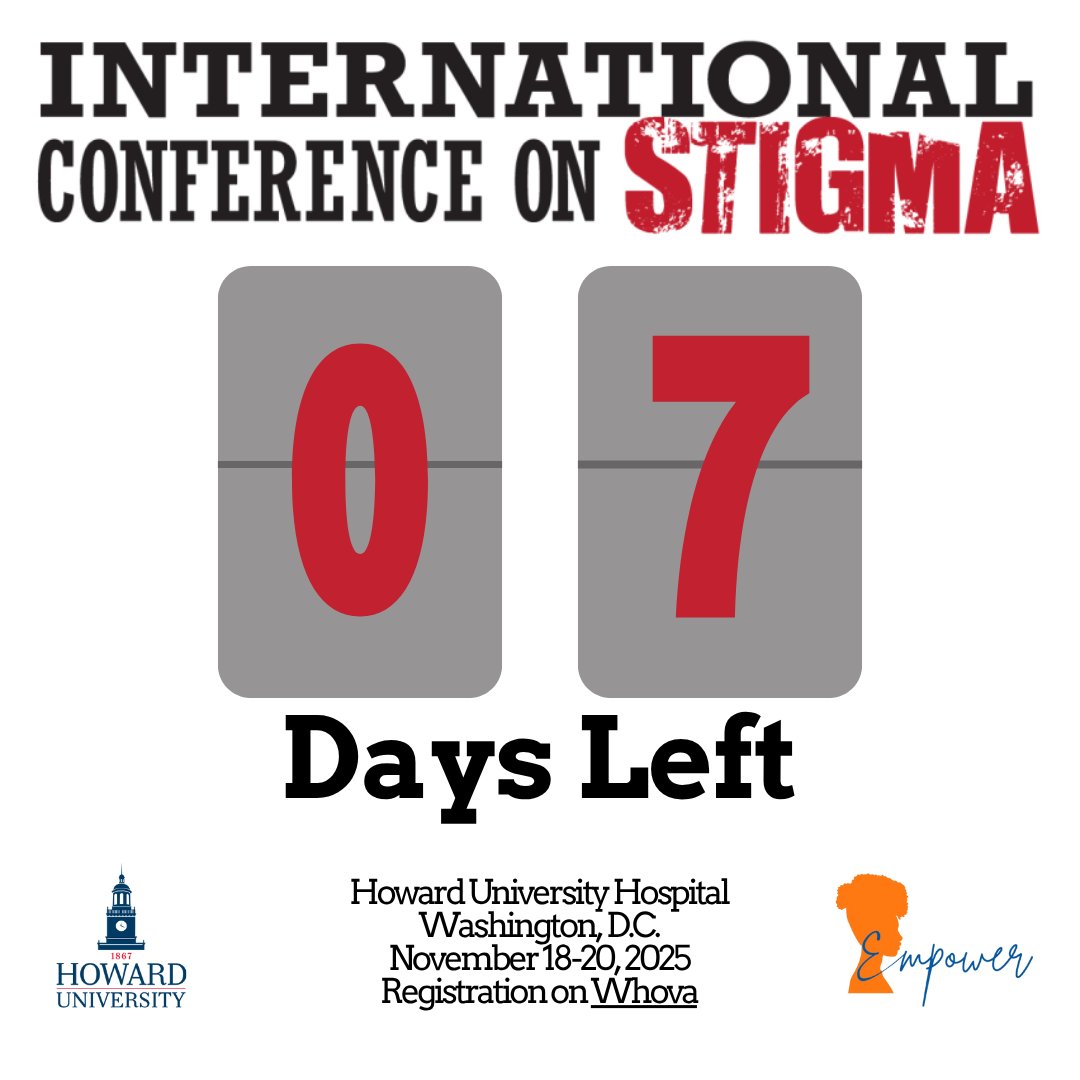 WhoCanYouTell's tweet image. We’re officially one week away from our International Conference on Stigma! Let’s continue to be kind to ourselves and one another. Be the reason we #endstigma.🫂 #ICS2025 #HUStigmaProject #HUEmpowerProject