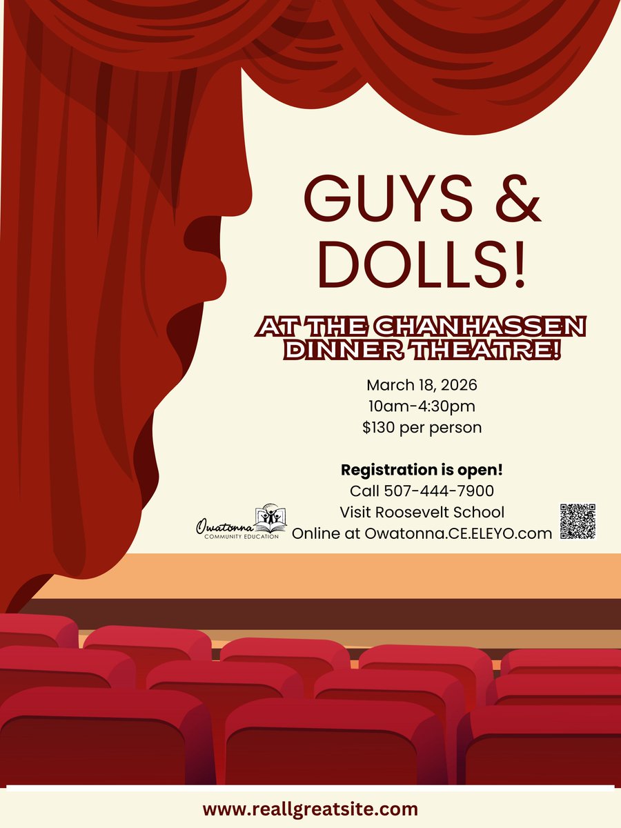 Get a head start on your holiday shopping! Give the gift of a day trip experience for the theatre lovers in your life. 🎭 Enjoy Guys &amp; Dolls at the renowned Chanhassen Dinner Theatre on March 18—and leave the driving to us!

Registration is OPEN!