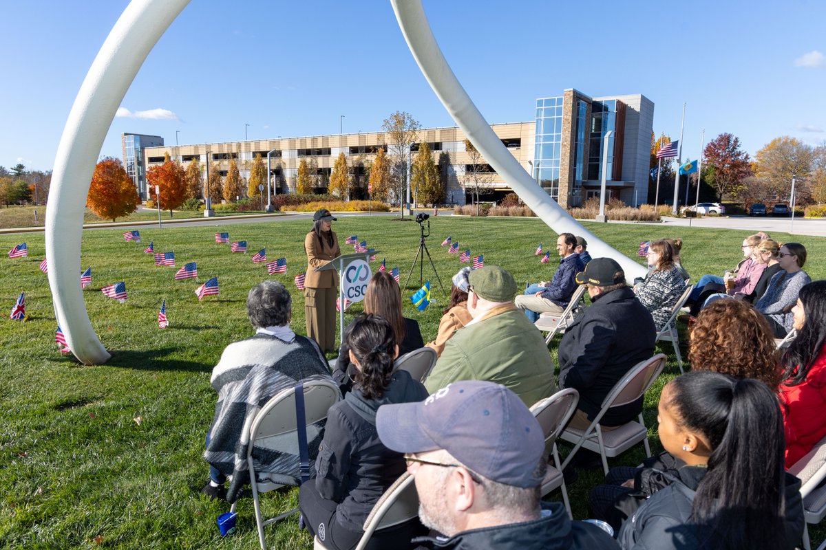 CSCGlobal's tweet image. We’re proud to honor veterans through our annual Sponsor a Flag initiative. Each flag at our Wilmington HQ represents a veteran recognized by a CSC colleague.

Thank you for your courage, service, and sacrifice.

#VeteransDay #CSC #CSCGivesBack