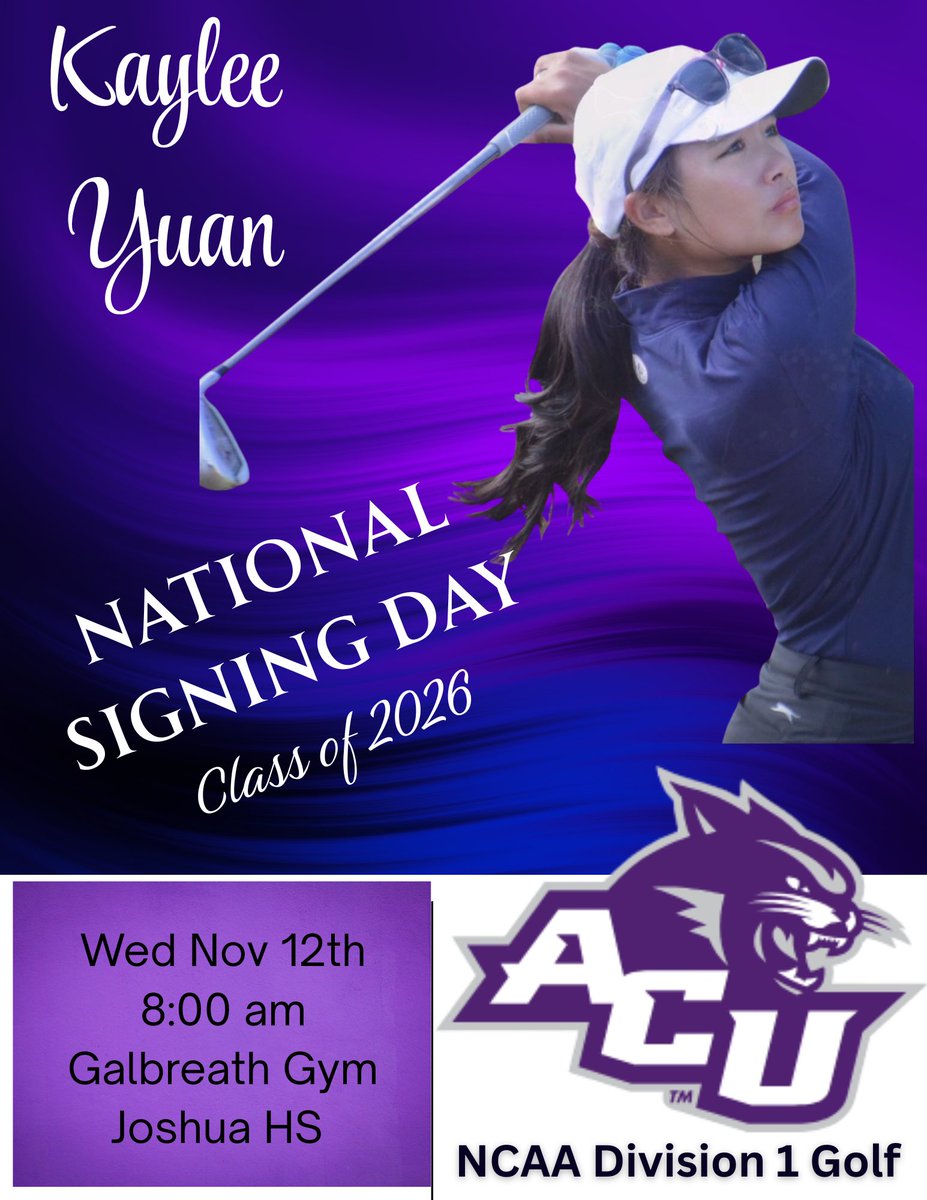 Join us in celebrating Kaylee &amp; the other JHS student athletes tomorrow morning! <a href="/DannyDeArman1/">Danny DeArman</a> <a href="/JoshuaISD/">Joshua ISD</a> <a href="/coachwhit17/">Jordan Whitworth</a>