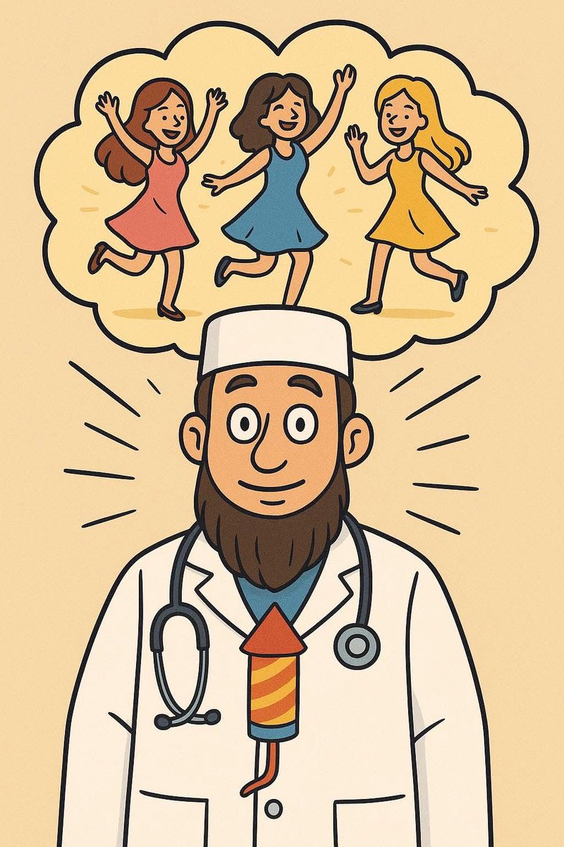 ஒரு கையில் ஸ்டத்தாஸ்கோப் இன்னொரு கையில் வெடிமருந்து வைத்திருந்த தீவிரவாத பன்றிகளுக்கு 72 எய்ட்ஸ் கன்னிகள் கிடைக்கும்.