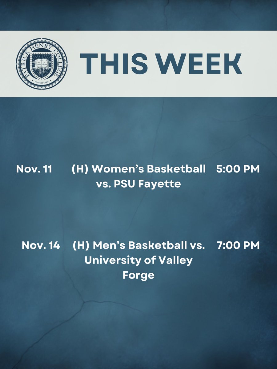 PHCsentinels's tweet photo. 🗓️Mark your calendars for two basketball games this week, one tonight at 5. 🏀 Come out and cheer on your Sentinels! ⚔️

#standsentinelstrong 💪
#forchristandforliberty
#phcsentinels https://t.co/lnNDVLdu6N