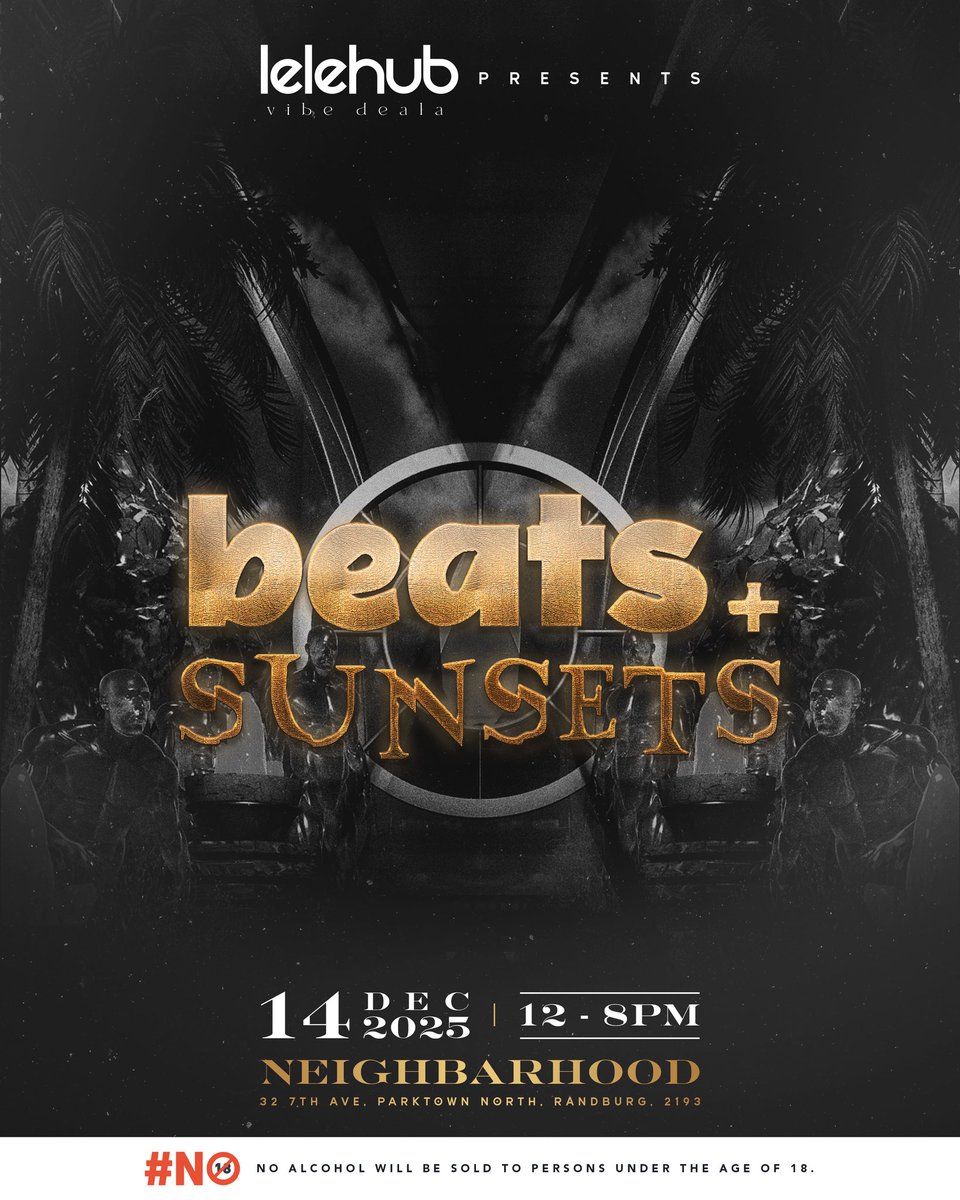 Lelehub Presents: Beats + Sunsets 🌅
Immerse yourself in curated vinyl sounds. Bring your crew, your good vibe and let’s make memories under a bottomless sunset. 

Proud to announce that Beats + Sunsets new home will be at @we_are_neighbarhood
Every 1st Sundays from 12pm - 8pm