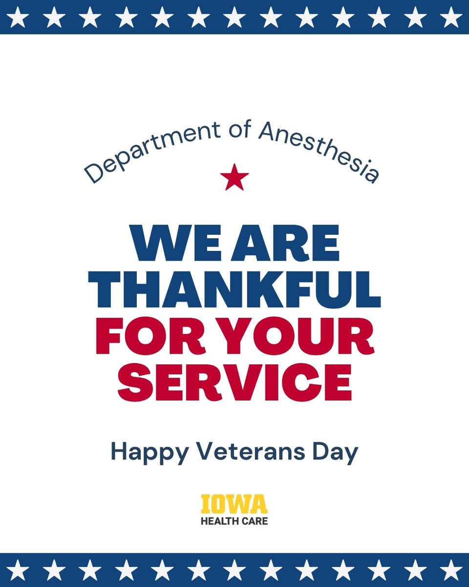 UI Department of Anesthesia tweet media