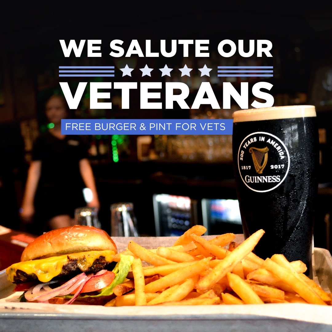 Today and every day, we honor those who served. 🇺🇸 Veterans, stop in and enjoy a FREE burger and pint - our small way of saying thank you.
#VeteransDay #ThankYouVeterans