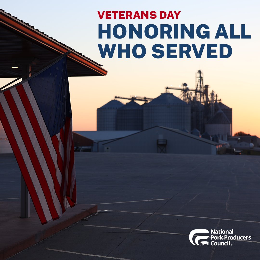 NPPC's tweet image. Today and every day, we tip our hats to the men and women who have served our country with courage and heart in the Armed Forces. Thank you for your sacrifice and steadfast service. #VeteransDay 🇺🇸