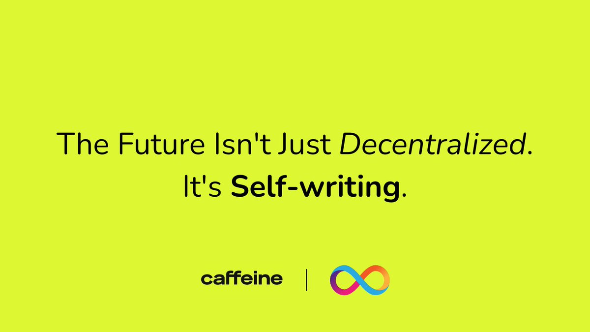 With <a href="/caffeineai/">caffeine</a>, the Internet Computer creates its own software.

- No servers.
- No manual coding required.
- Just pure ideas becoming reality.

This is the 'iPhone moment' for blockchain development. $ICP