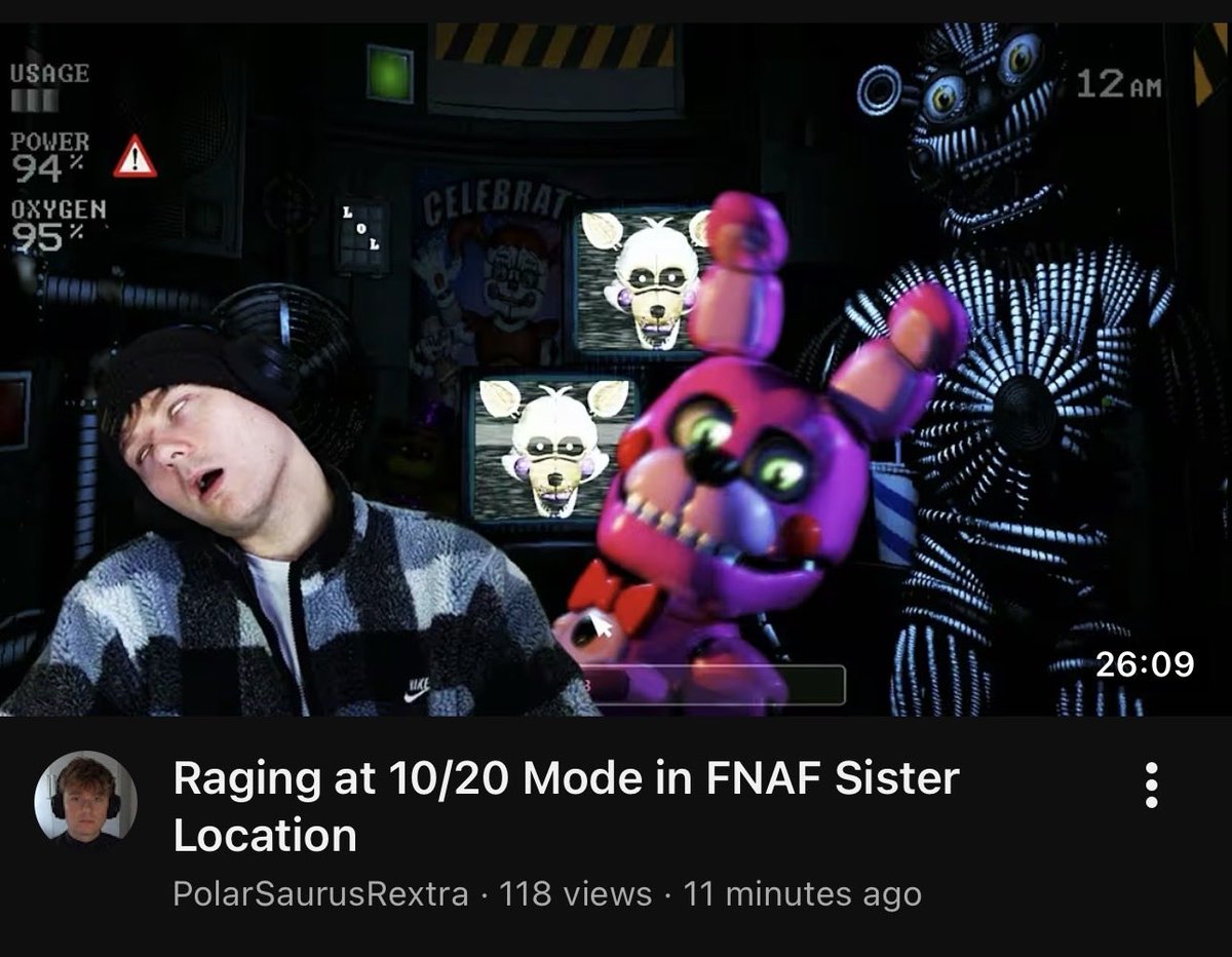 I tried golden freddy mode. I’ll have to return to this on stream if I want to beat it

youtu.be/iyXQ2yzFVnQ?si…