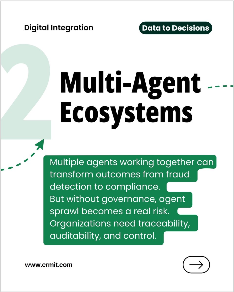 crmitsolutions's tweet image. APIs aren’t just data pipes anymore - they’re the backbone of #AgenticAI.

⚡ Empower agents to act, not just chat
⚡ Build decision-driven networks
⚡ Govern with Zero Trust

The #APIEconomy is evolving fast. Are you ready ?

#AI #MuleSoft #Integration