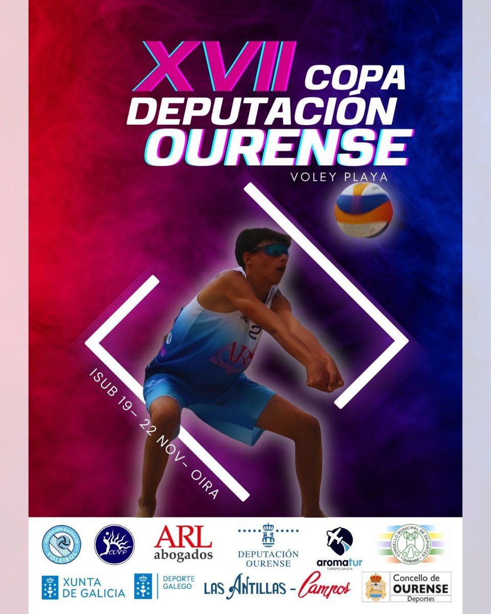VoleiGalego's tweet image. 📰 | Novas: Abertas as inscricións para a proba autonómica Sub 19 da Copa Deputación de Ourense 

🏐⛱ A proba da categoría Sub 19 terá lugar o vindeiro día 22 de novembro no recinto deportivo de Oira Praia.

➕ Toda a info en: 

volei.gal/2025/11/11/abe…