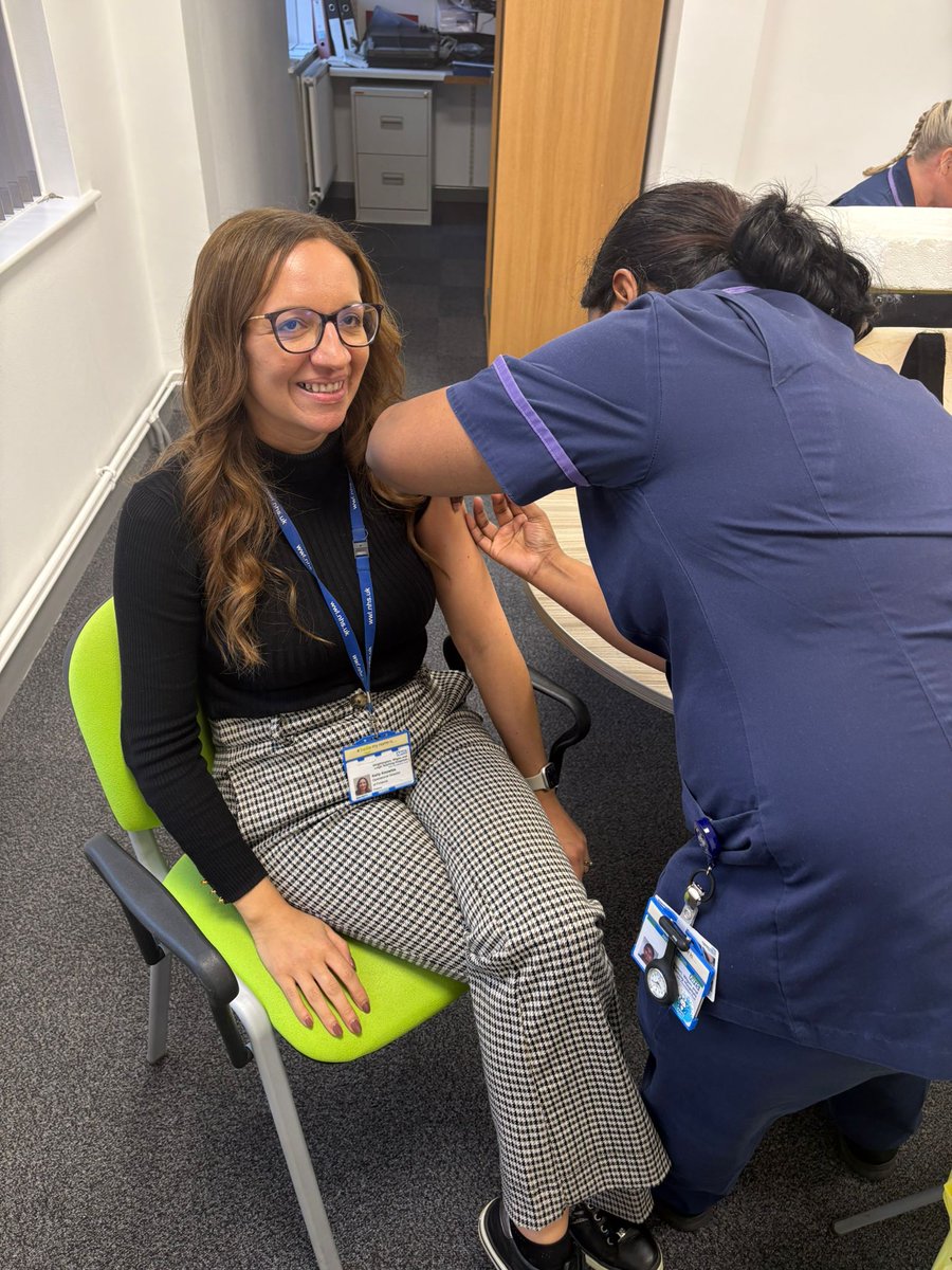 WWLFinance's tweet image. Our Director of Operational Finance, Kelly Knowles has led the way by getting her flu jab at the Buckingham Row clinic today, closely followed by a number of the team! 💉 

#staystronggetvaccinated 
#protectyourself