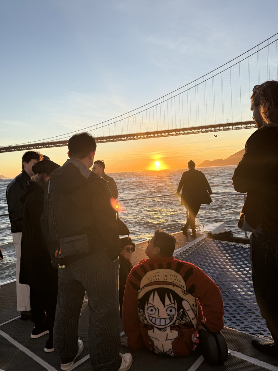 Annatarian's tweet photo. I was fortunate to have an unforgettable time in San Francisco sailing  then dinner with @midjourney this past  Saturday! Great artists, great convos and of course the great David Holz and his team! I❤️MJ. https://t.co/zWJm7Hxy5E