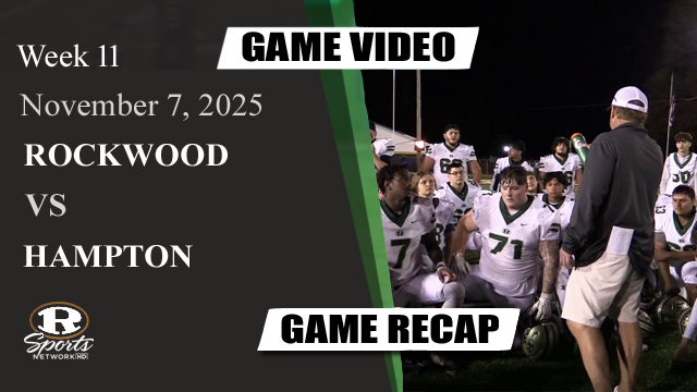 RHSAlumni1's tweet photo. The Rockwood Vs Hampton Week 11 Game Video from 11/7/2025 has been posted to the website: https://t.co/9pHPUcrL2r - Video includes pre and post-game shows. Game Recap also up: https://t.co/fv50H62Jb2 https://t.co/m3xyESlrEe
