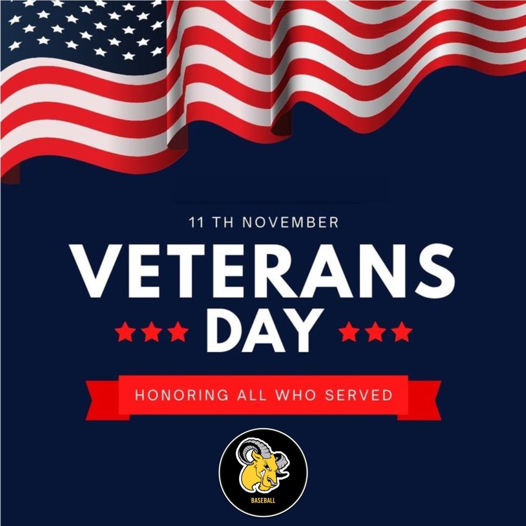 Dvu__Base's tweet photo. 🇺🇸 Veterans Day 🇺🇸

Today we honor and thank all who have served and sacrificed for our freedom.
Your courage and dedication inspire us every day—on and off the field.

#VeteransDay | #AggiesBaseball | #DelValProud https://t.co/iK4FEQeJZt