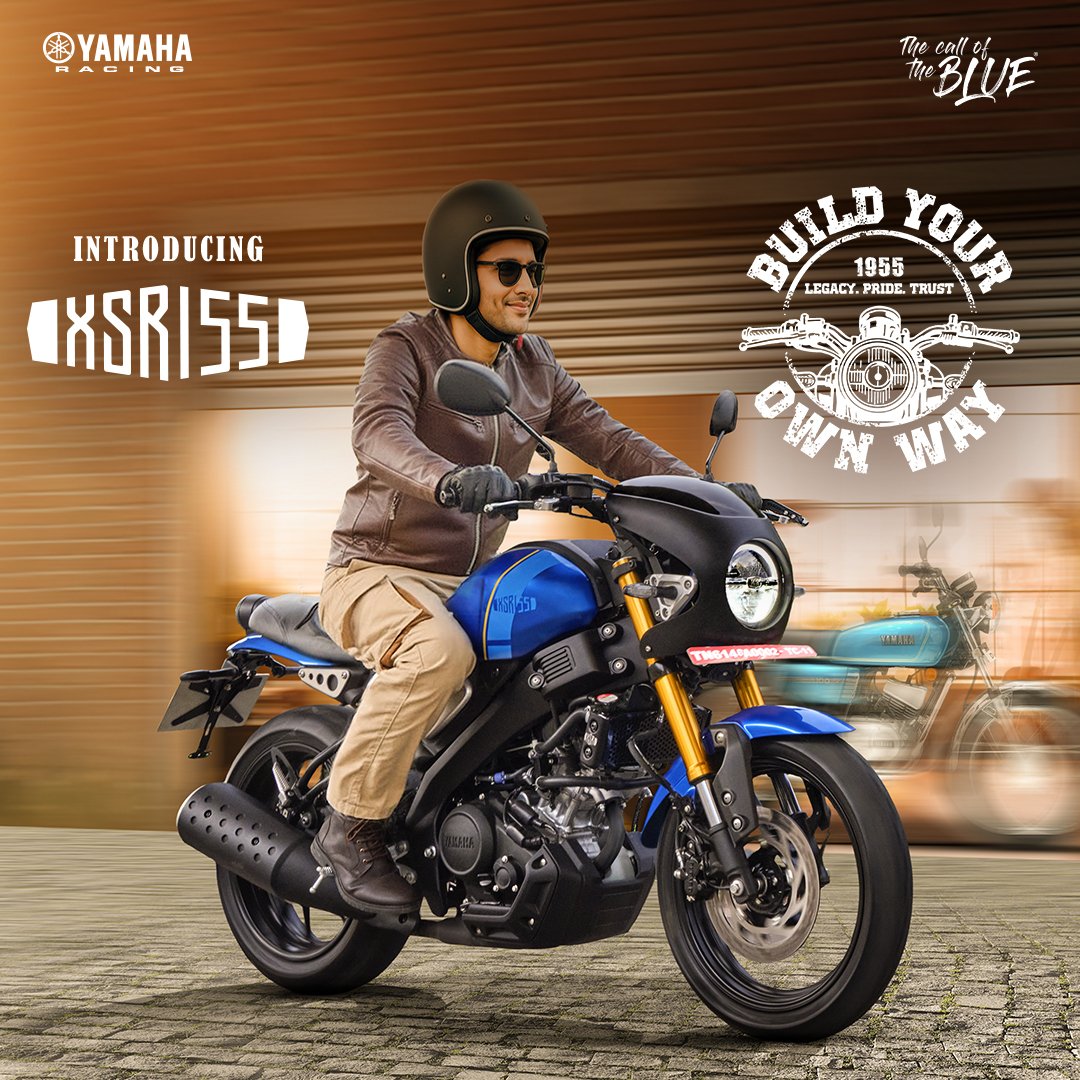 India_Yamaha's tweet photo. Presenting the all-new Yamaha XSR 155 — a timeless style of retro Yamaha motorcycles, mated with modern technology & superior performance.
Come, Build Your Own Way!
Book Now- https://t.co/4OvGDA91Hp
#YamahaMotorIndia #YamahaXSR155 #CallOfTheBlue #RetroSport #BuildYourOwnWay https://t.co/cPb2zVq7dj