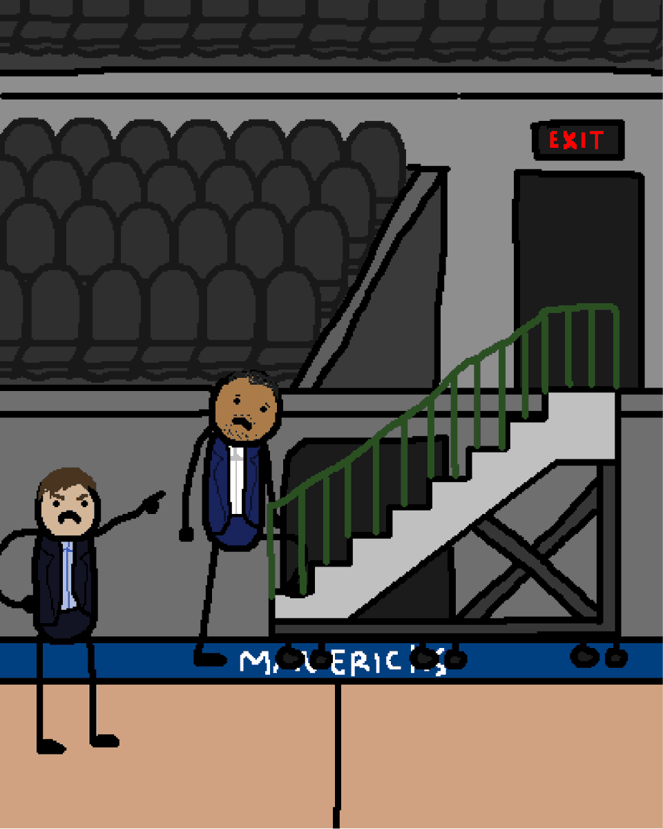 Nico Harrison exits the Mavs.