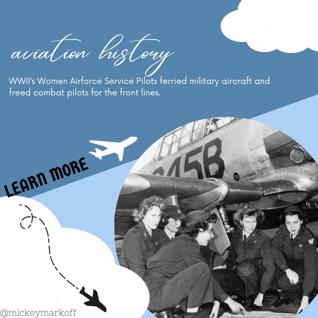 markoff_mickey's tweet image. From 1942 to 1944, 1,074 Women Airforce Service Pilots flew every type of U.S. military aircraft, proving skill and service know no limits. 

Learn more about the #WASP @ mickeymarkoff.medium.com/the-legacy-of-…

#AviationHistory #MickeyMarkoff #AirAndSeaShow