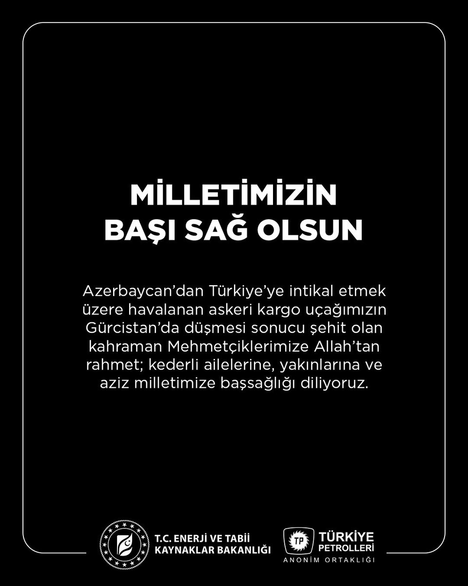 Milletimizin Başı Sağ Olsun. 🇹🇷