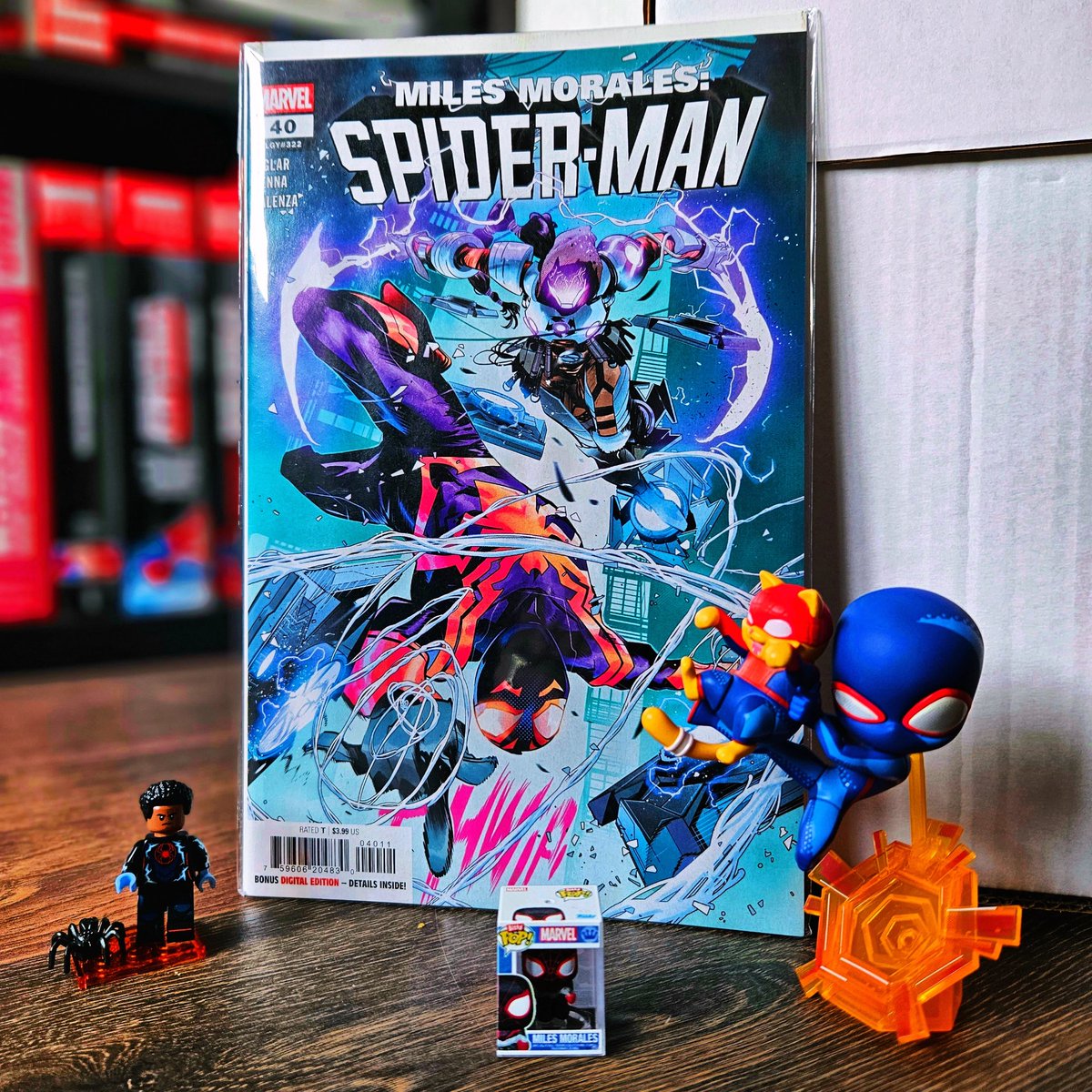 Miles Morales: Spider-Man #40 plus some Miles minis I've been gifted. I've been loving this series and sad to hear it's ending soon. Crazy how far this character has come from his 1st app way back in 2011.