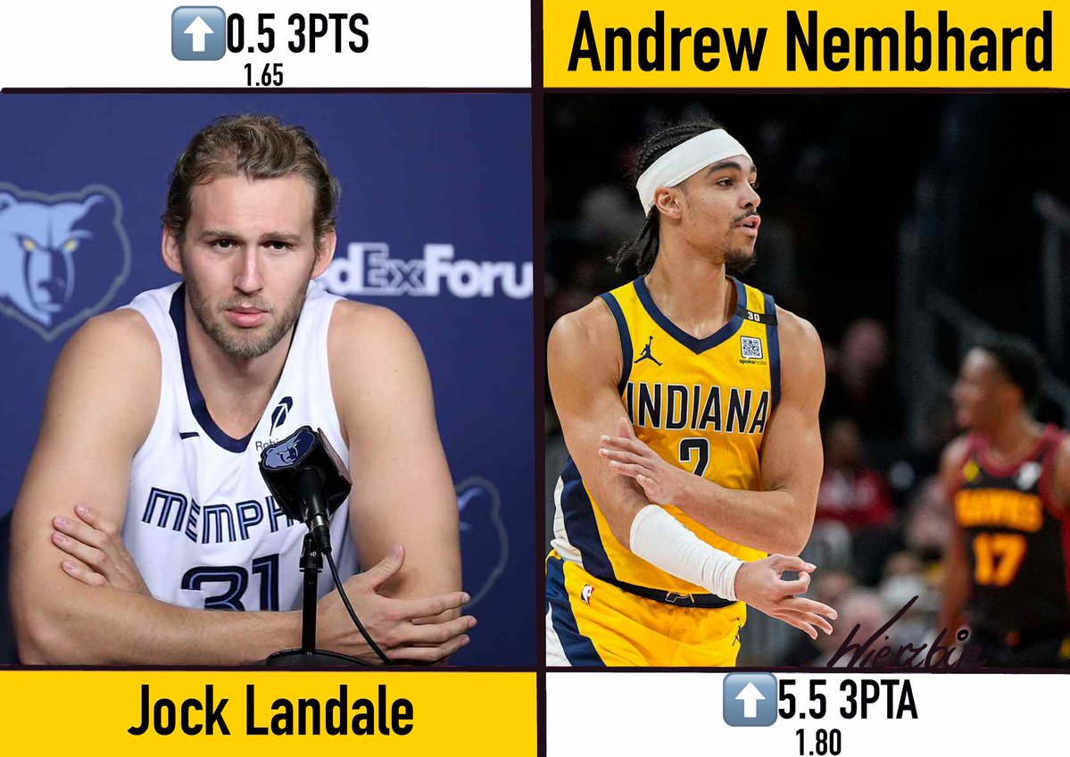 👥DUBEL NBA🏀

🎥: superbet.onelink.me/Tegf/vgrqkdlv

💸50PLN freebet dla obserwującego który 💖 polubi posta jeżeli kupon będzie wygrany✅

1️⃣Landale ⬆️0.5 3PTS - 1.65 
2️⃣Nembhard ⬆️5.5 3PTA - 1.80 

⬇️ANALIZA⬇️

1️⃣Landale ⬆️0.5 3PTS - 1.65 

Trójki centrów na Knicks? Biorę biorę biorę.