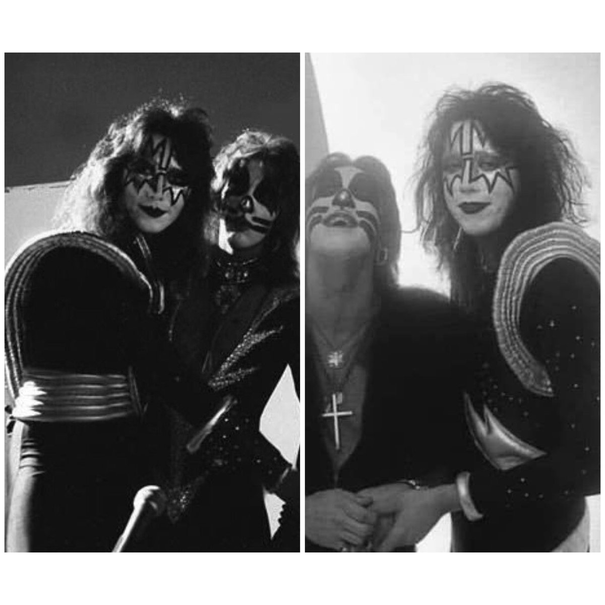 rebelwithyou's tweet image. Spaceman 🚀 Catman 😻what a charming pair they made 
#Kiss #KissArmy @ace_frehley #PeterCriss