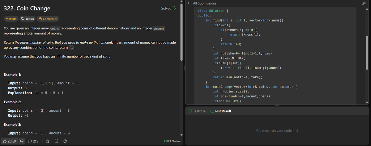 randomwriteskj's tweet photo. Day26 of #TUFWinterArc 
Leetcode 322 Coin Change
-> Recursion
-> Memoization
-> Tabulation
#LearnInPublic #DSA #100daysofcode #Leetcode @takeUforward_ https://t.co/R9Ftbm1mZf