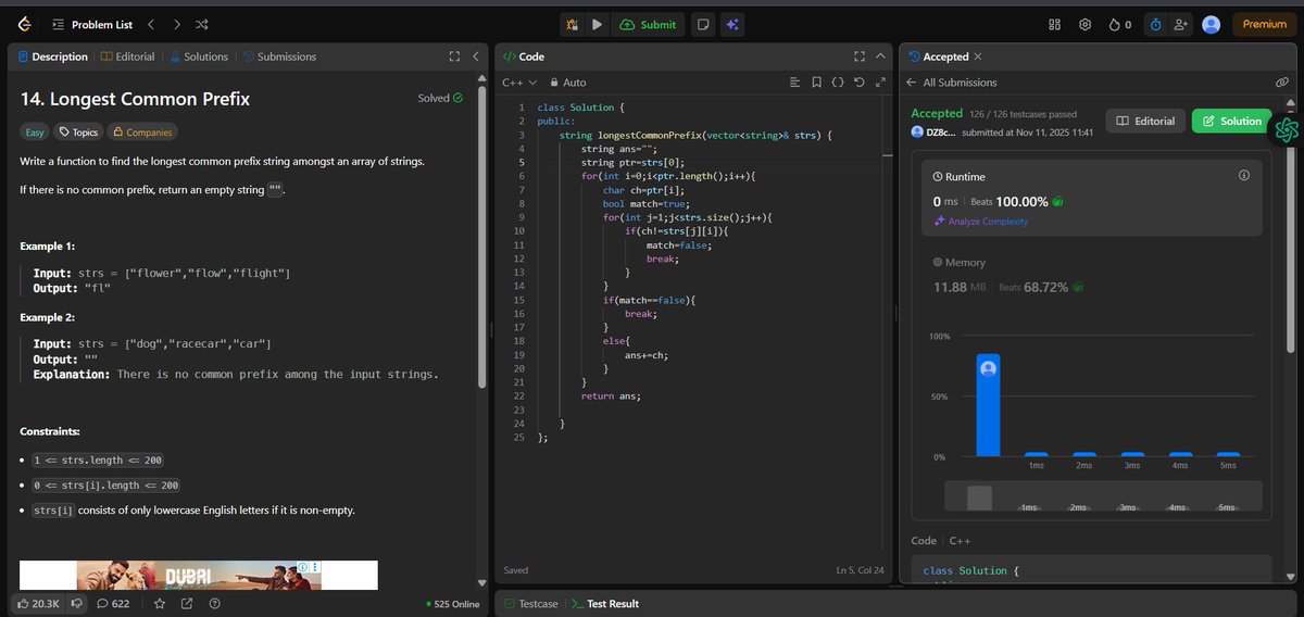 GirishShar4549's tweet photo. Day 10 — Striver’s DSA Sheet 🔢
Worked on String problems today — loving how logic and patterns come together 💡
Step by step, building consistency and confidence 🚀
#Day10 #StriversSheet #DSA #100DaysOfCode #StringProblems #Consistency https://t.co/SXntHlSSl5