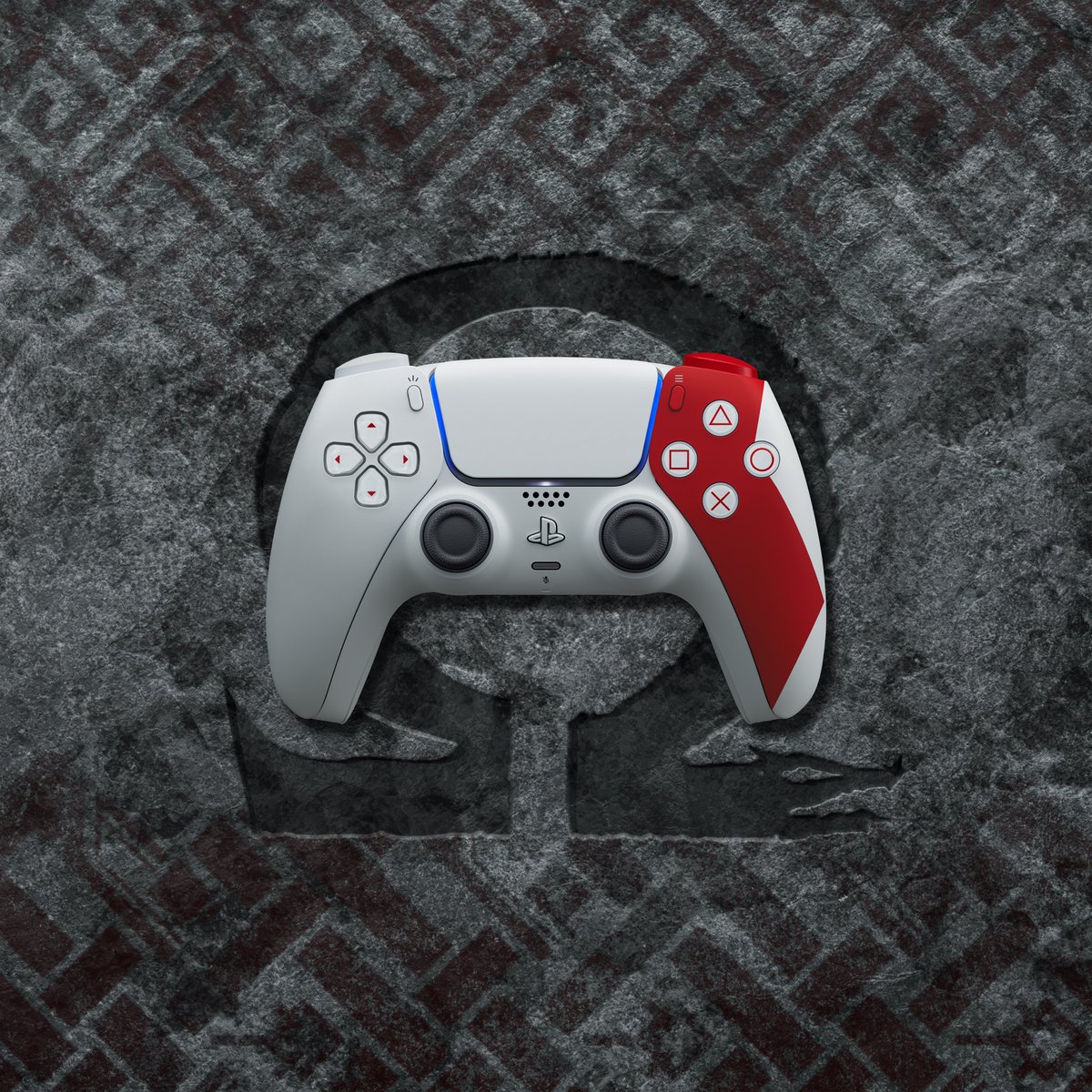 PlayStationTR's tweet photo. God of War 20. Yıl Dönümü Limitli Sürüm Kablosuz Kontrolcü Ω ♥️ https://t.co/5JP1zNnBMD