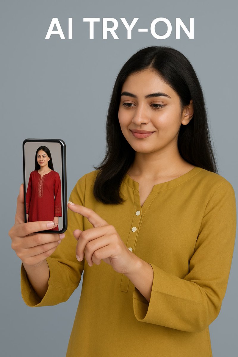teezyonofficial's tweet photo. AI meets fashion in Pakistan! 👕✨ Teezyon’s AI Try-On lets you see outfits on yourself before you even order. Be among the first 100 users to unlock early privileges!
#Teezyon #AITryOn #PakFashion #TechStyle https://t.co/LNYb2zhmbE