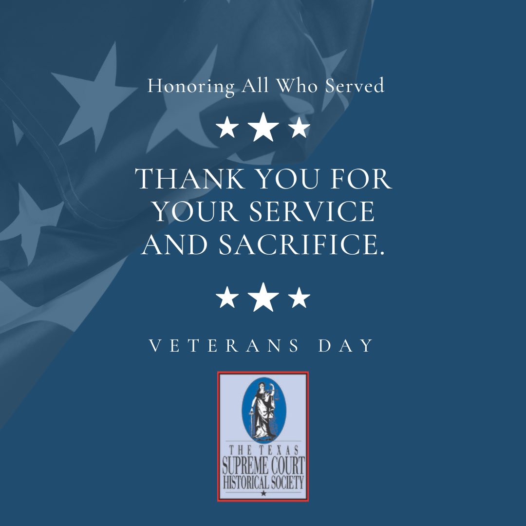 On Veterans Day, we honor all who served and the families who stood beside them. The freedoms they defended endure when courts apply the law equally, protect rights, and resolve disputes fairly. Thank you to every veteran and military family.