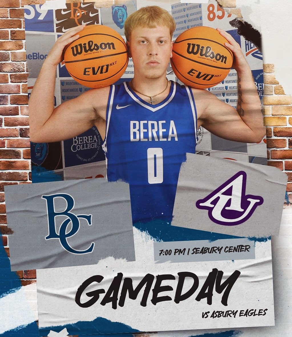 There may be a big game in Louisville tonight… but there’s another good in-state game right here in Berea as The Mountaineers tip off their season! 

🆚 Asbury 
⏰ 7:00 PM
📌 Seabury Center
💻 team1sports.com/college/?S=ber…