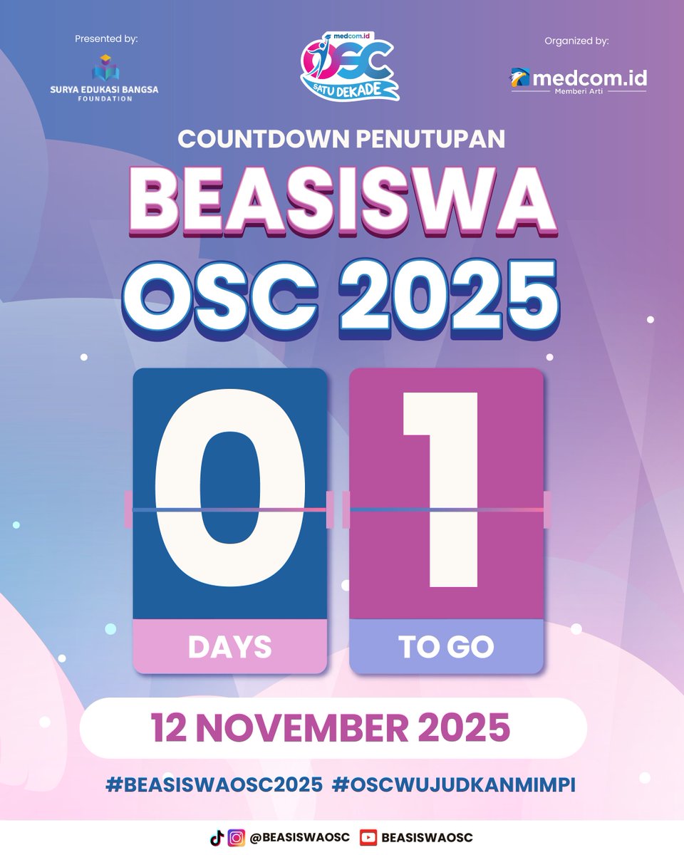 Beasiswa OSC tweet media
